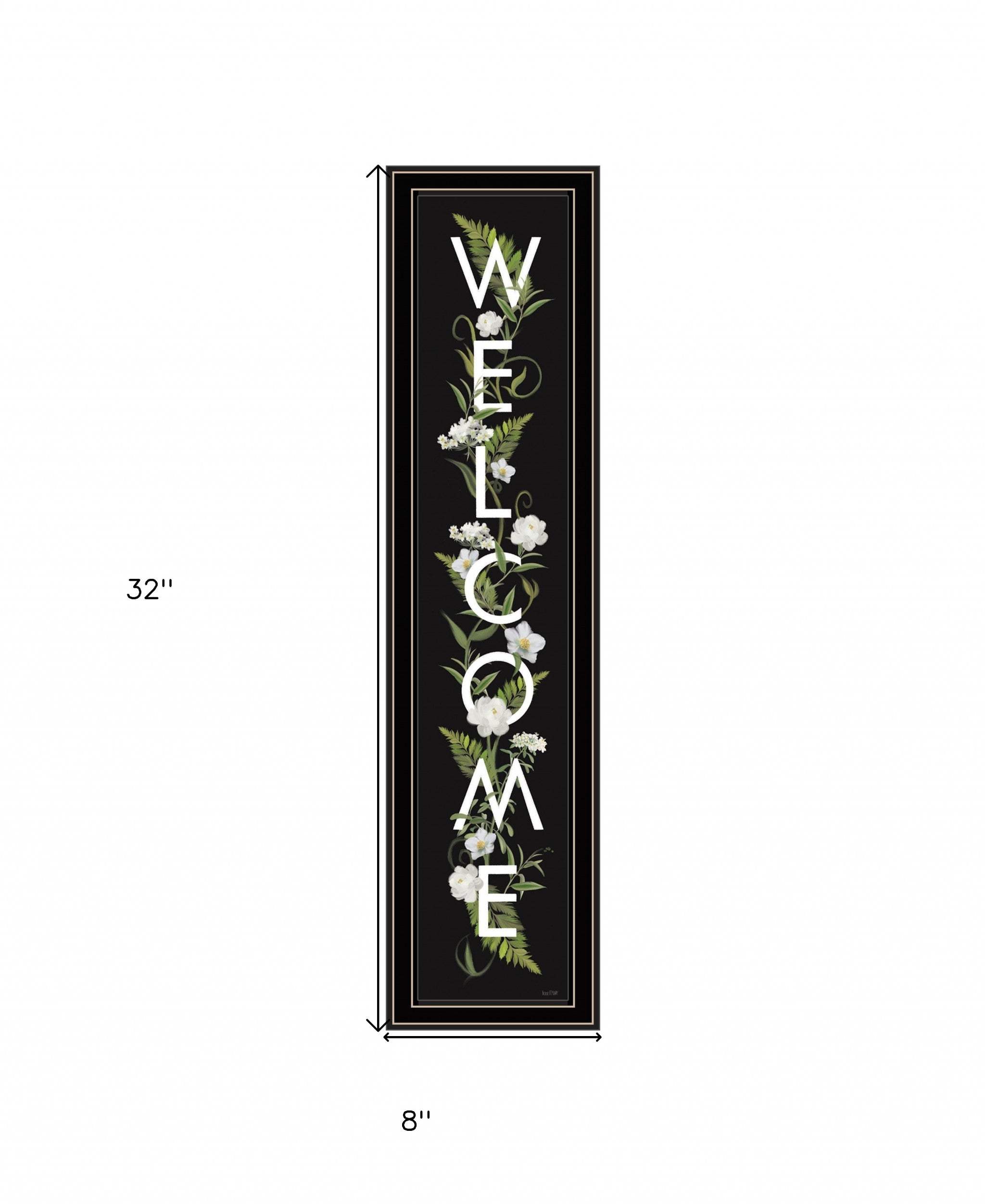 Welcome Sign I 3 Black Framed Print Wall Art - Homeroots - Flyclothing LLC