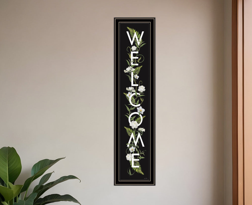 Welcome Sign I 3 Black Framed Print Wall Art - Homeroots