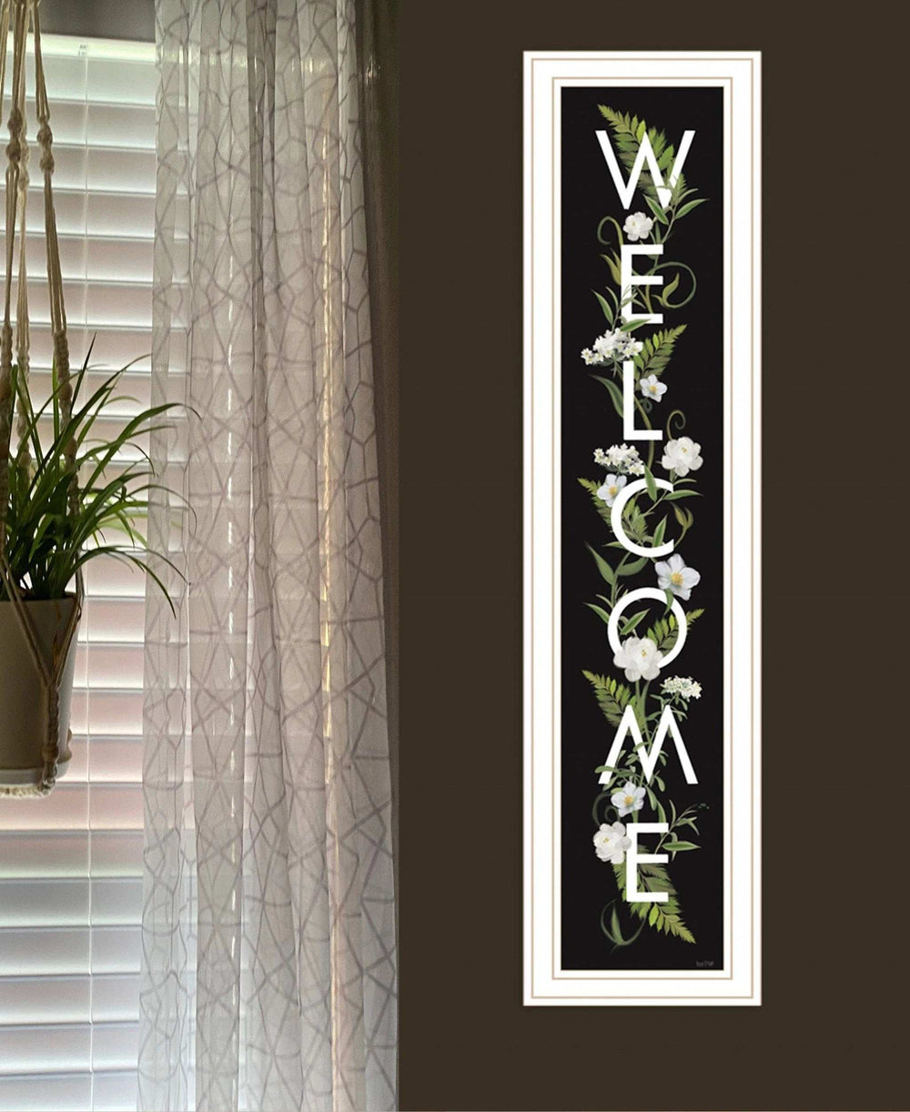 Welcome Sign I 4 White Framed Print Wall Art - Homeroots - Flyclothing LLC