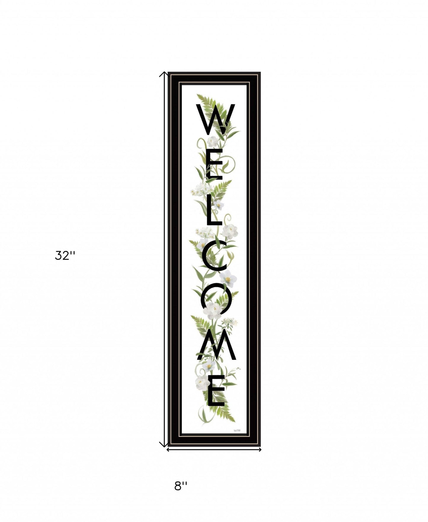 Welcome Sign II 3 Black Framed Print Wall Art - Homeroots - Flyclothing LLC