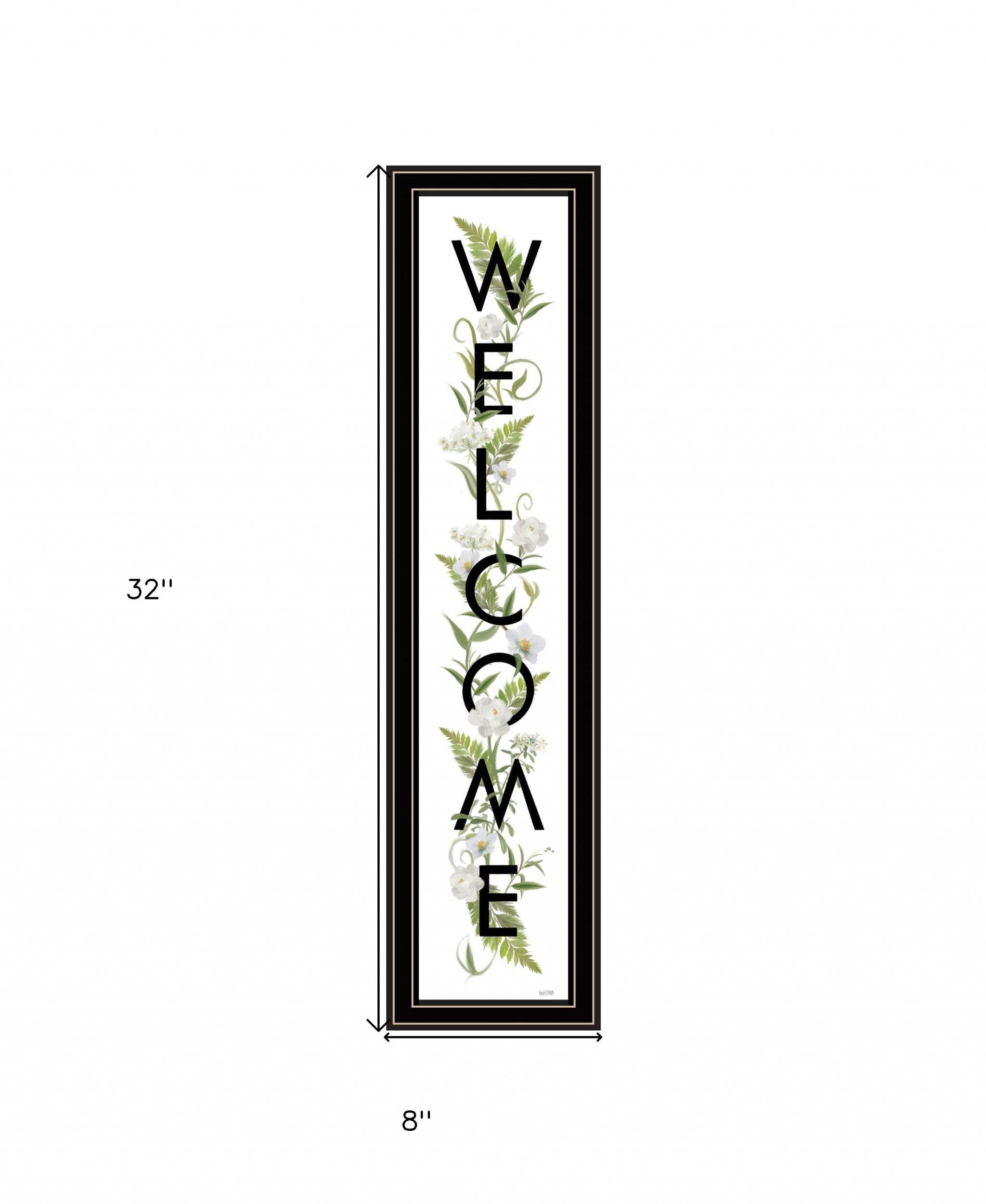 Welcome Sign II 3 Black Framed Print Wall Art - Homeroots - Flyclothing LLC