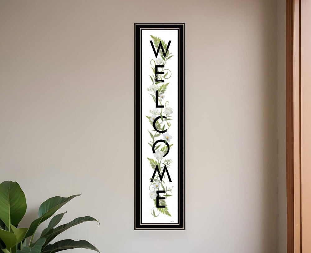 Welcome Sign II 3 Black Framed Print Wall Art - Homeroots