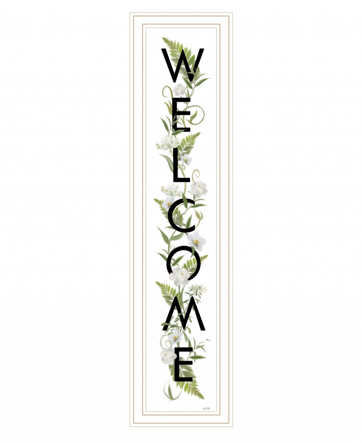 Welcome Sign II 4 White Framed Print Wall Art - Homeroots - Flyclothing LLC