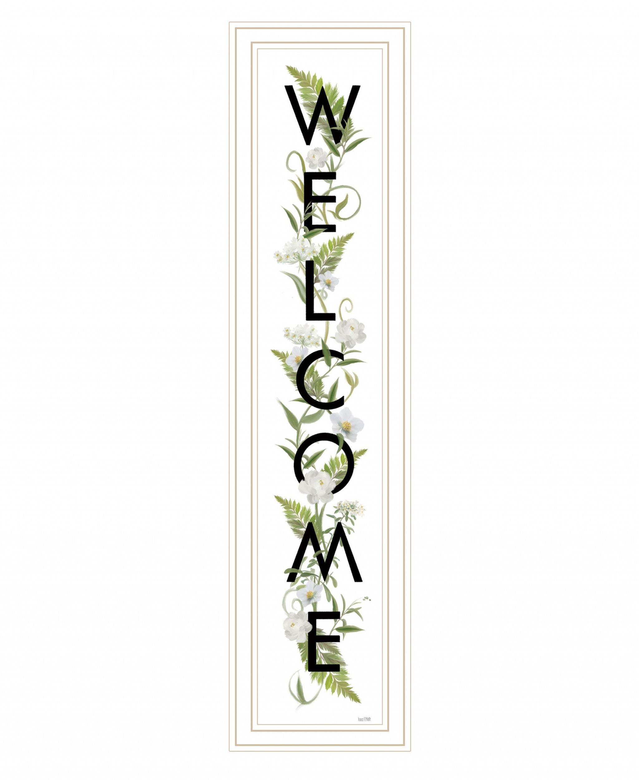 Welcome Sign II 4 White Framed Print Wall Art - Homeroots - Flyclothing LLC