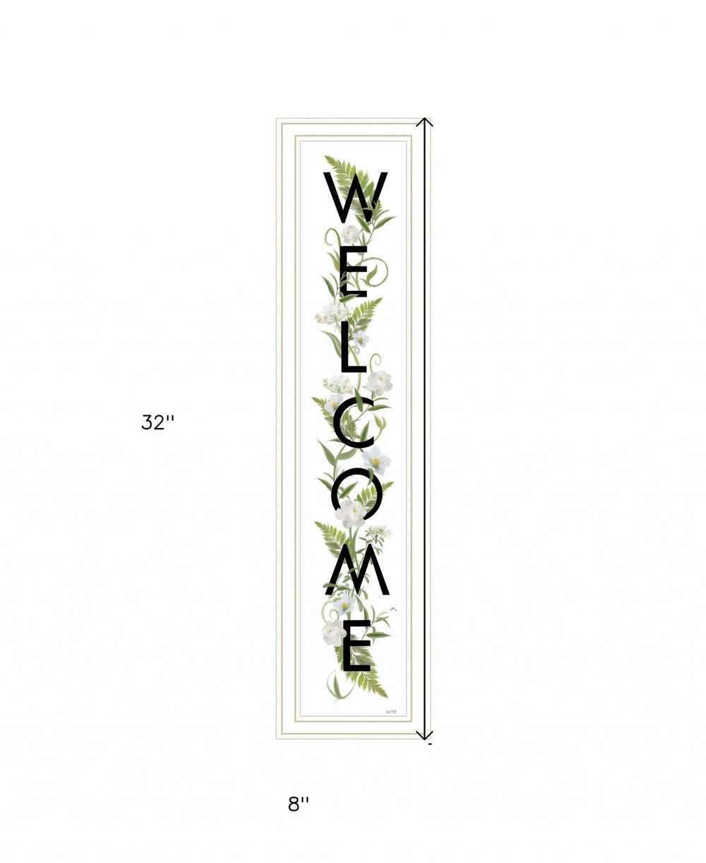 Welcome Sign II 4 White Framed Print Wall Art - Homeroots - Flyclothing LLC