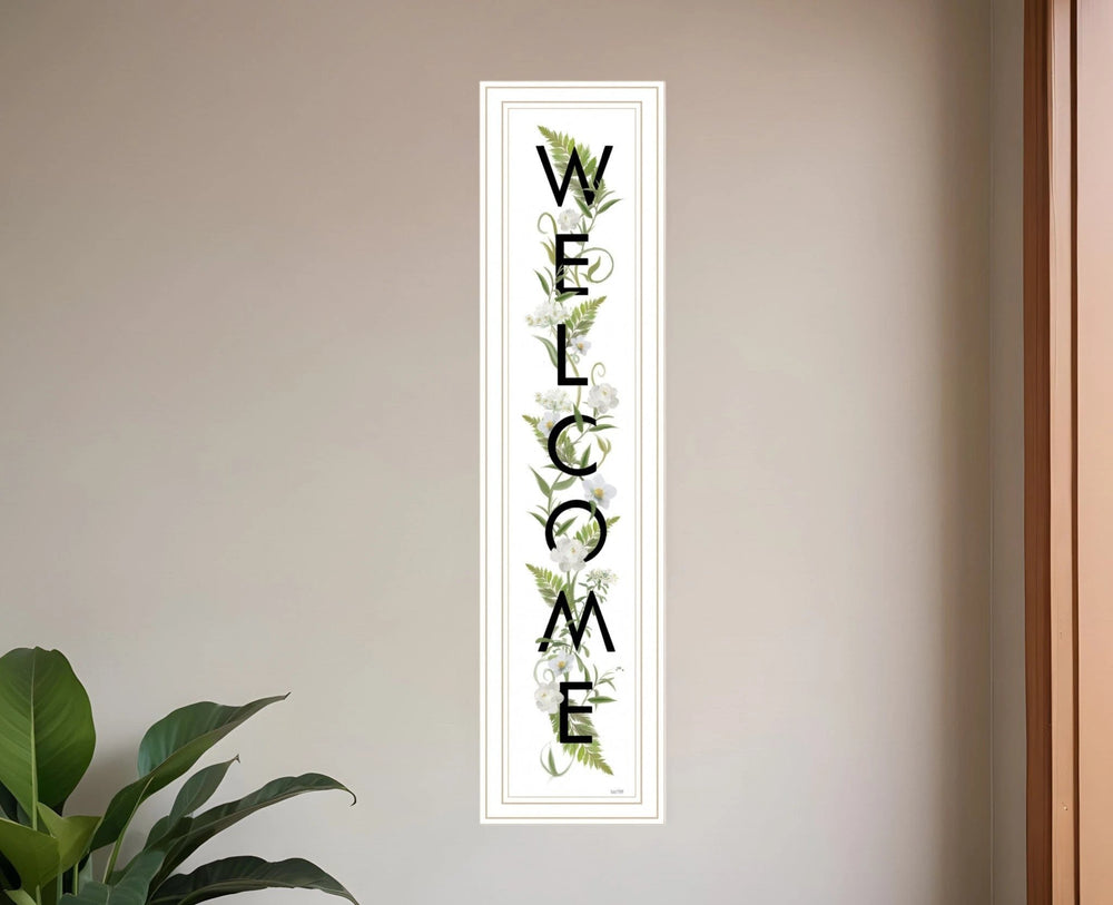 Welcome Sign II 4 White Framed Print Wall Art - Homeroots