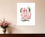 Joy to the World 2 White Framed Print Wall Art - Homeroots - Flyclothing LLC