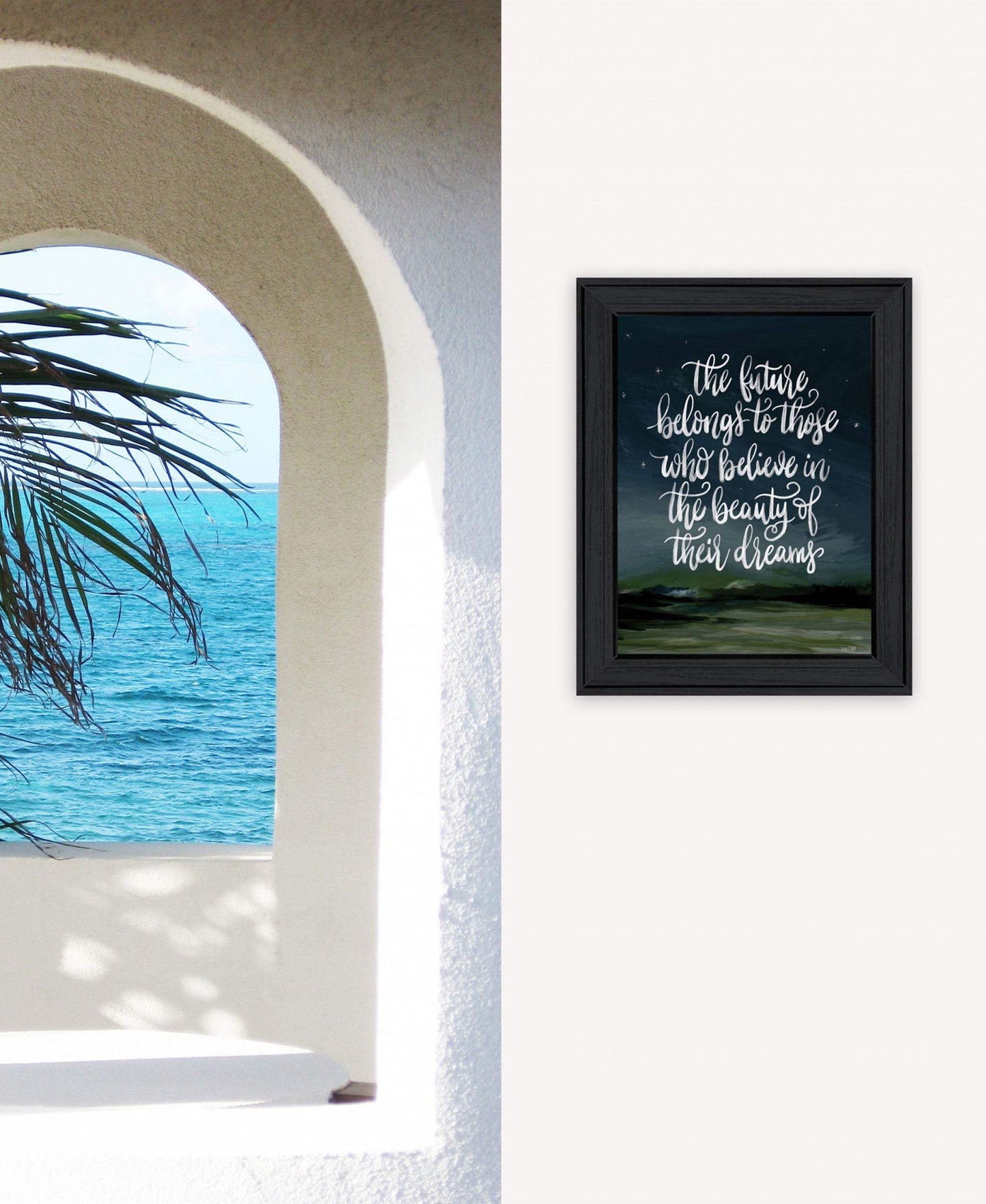 Beauty of Your Dreams 2 Black Framed Print Wall Art - Homeroots - Flyclothing LLC