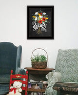 Love Grows Here 7 Black Framed Print Wall Art - Homeroots - Flyclothing LLC