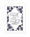 The Secret to Living Well 1 White Framed Print Wall Art - Homeroots