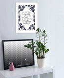 The Secret to Living Well 1 White Framed Print Wall Art - Homeroots