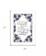 The Secret to Living Well 1 White Framed Print Wall Art - Homeroots - Flyclothing LLC