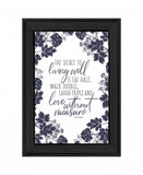 The Secret to Living Well 2 Black Framed Print Wall Art - Homeroots