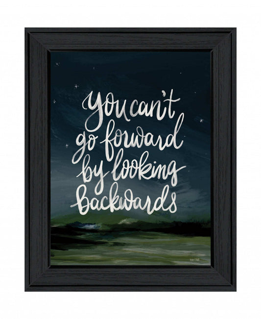 Go Forwards not Backwards 2 Black Framed Print Wall Art - Homeroots - Flyclothing LLC