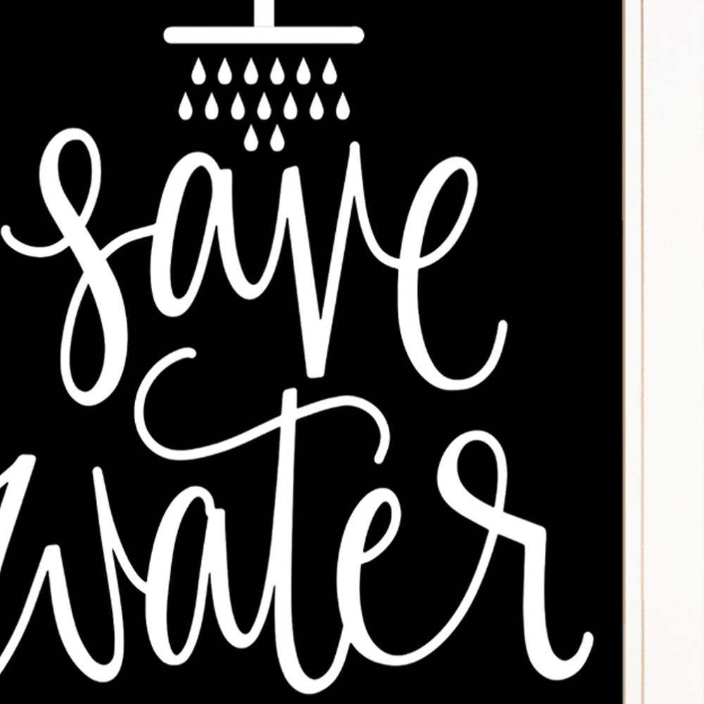 Shower Together 1 White Framed Print Wall Art - Homeroots - Flyclothing LLC
