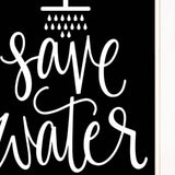 Shower Together 1 White Framed Print Wall Art - Homeroots - Flyclothing LLC