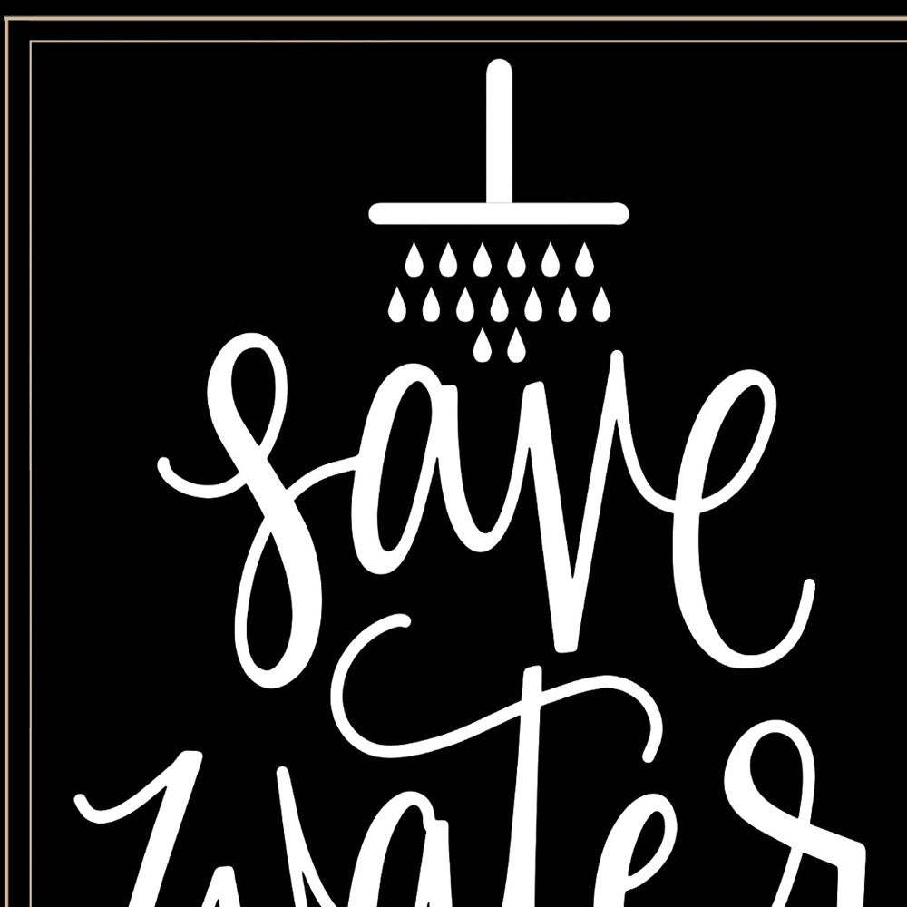 Shower Together 2 Black Framed Print Wall Art - Homeroots - Flyclothing LLC
