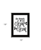 So Clean Clean 2 Black Framed Print Bathroom Wall Art - Homeroots - Flyclothing LLC