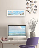 Seascape I 1 White Framed Print Wall Art - Homeroots - Flyclothing LLC
