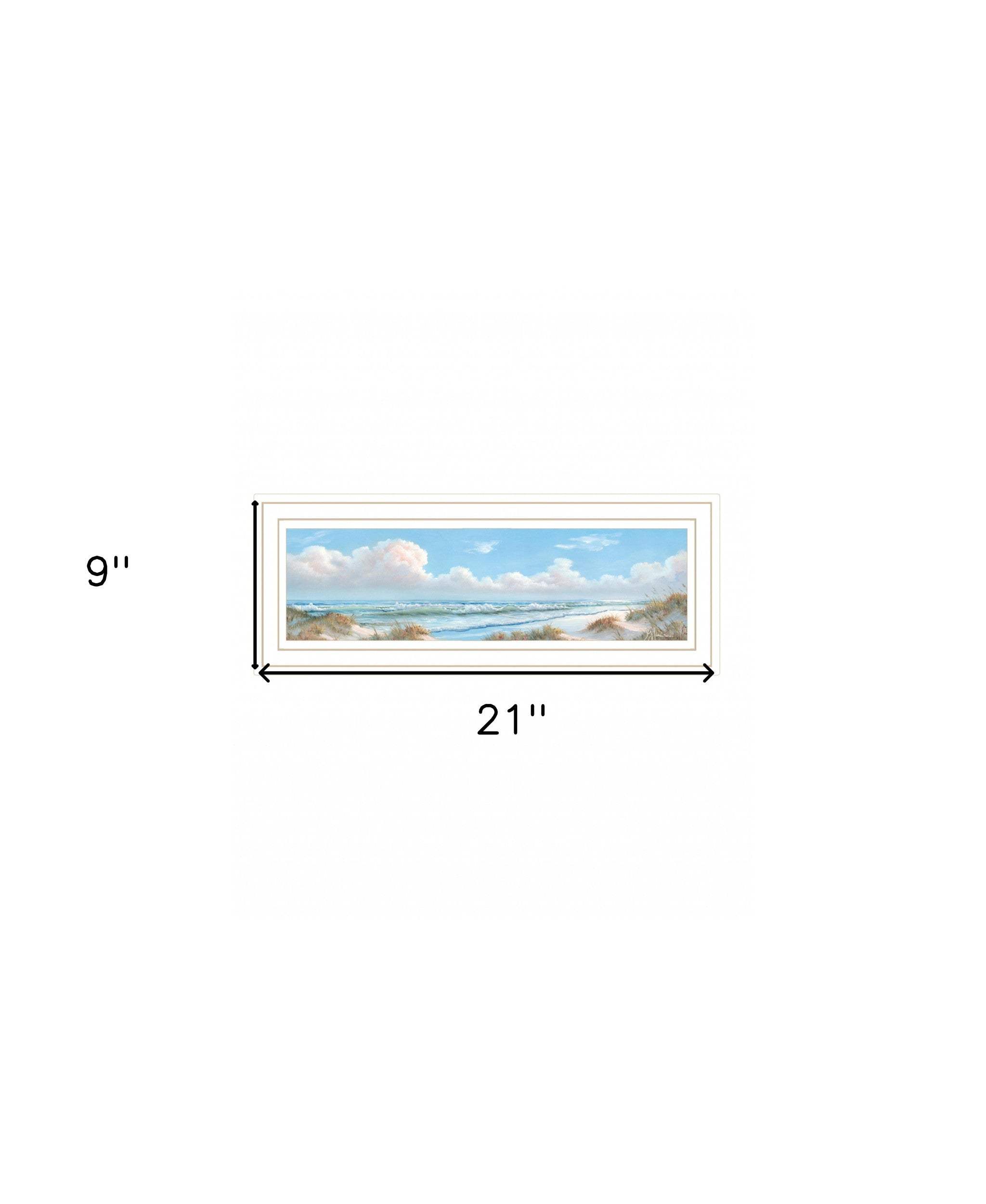 Seascape I 1 White Framed Print Wall Art - Homeroots - Flyclothing LLC