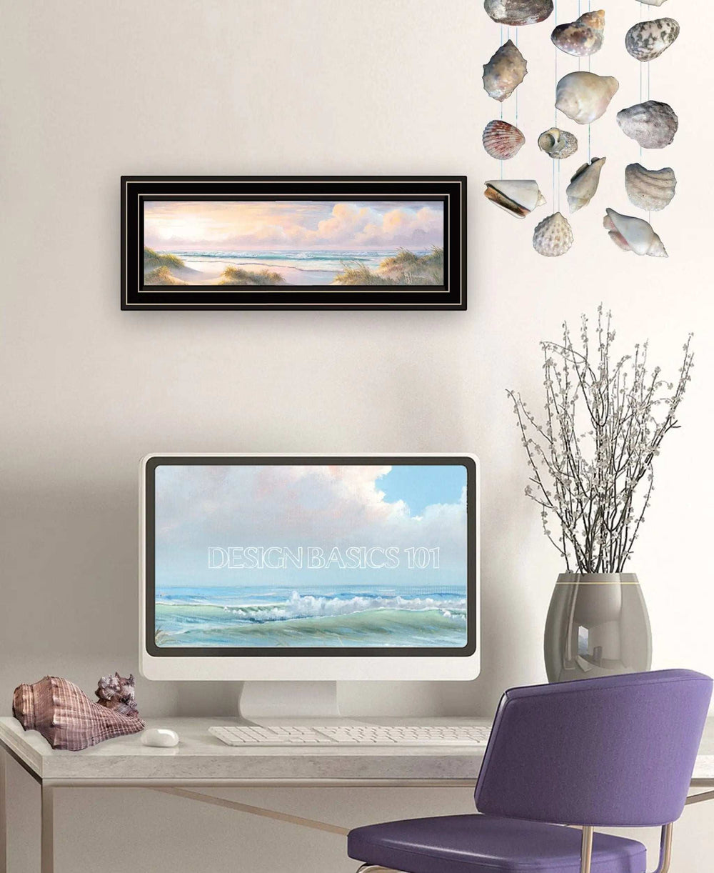 Seascape II 3 Black Framed Print Wall Art - Homeroots - Flyclothing LLC