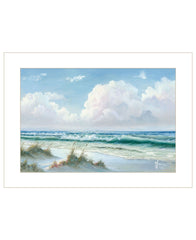 Beach 6 White Framed Print Wall Art - Homeroots
