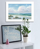 Beach 6 White Framed Print Wall Art - Homeroots - Flyclothing LLC