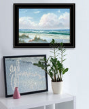 Beach 8 Black Framed Print Wall Art - Homeroots