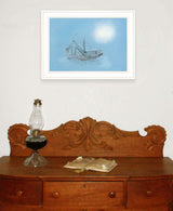 Misty Morning 1 White Framed Print Wall Art - Homeroots - Flyclothing LLC