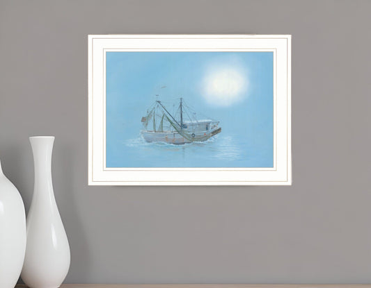 Misty Morning 1 White Framed Print Wall Art - Homeroots