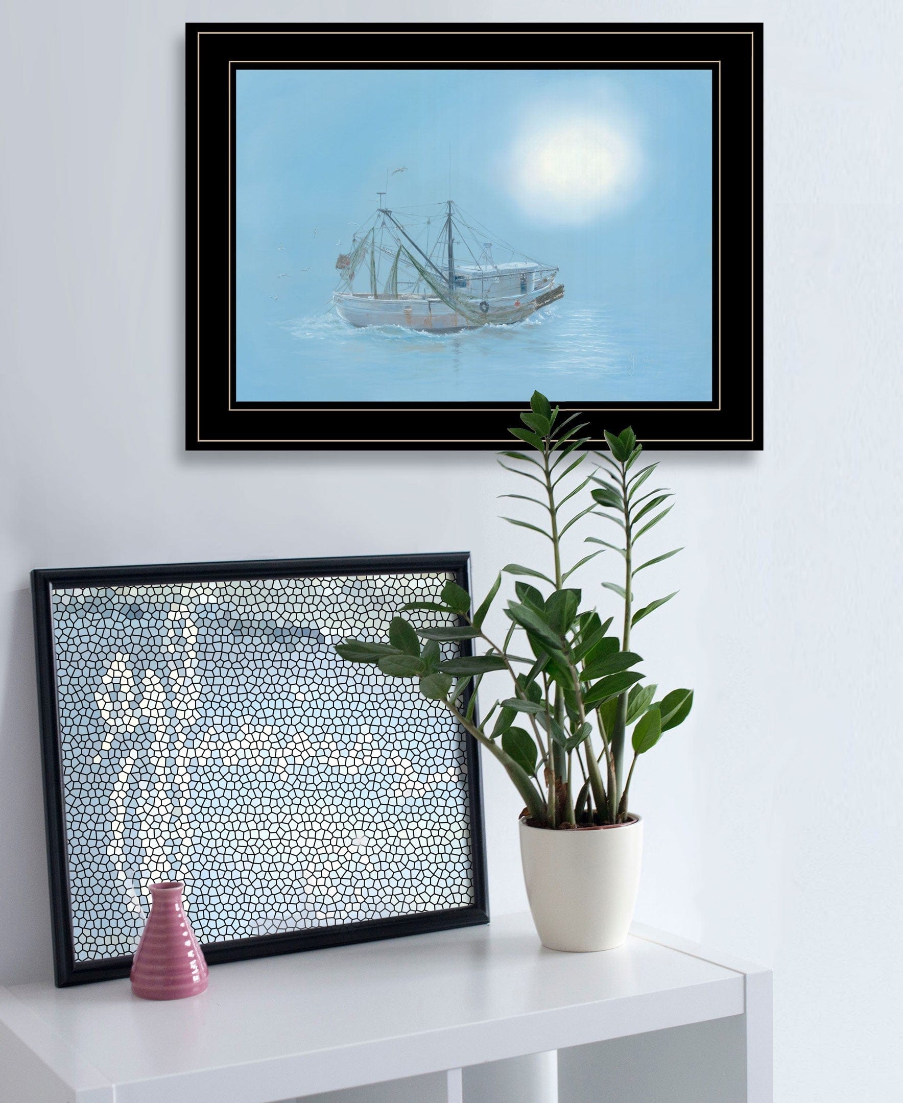 Misty Morning 2 Black Framed Print Wall Art - Homeroots