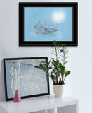 Misty Morning 2 Black Framed Print Wall Art - Homeroots