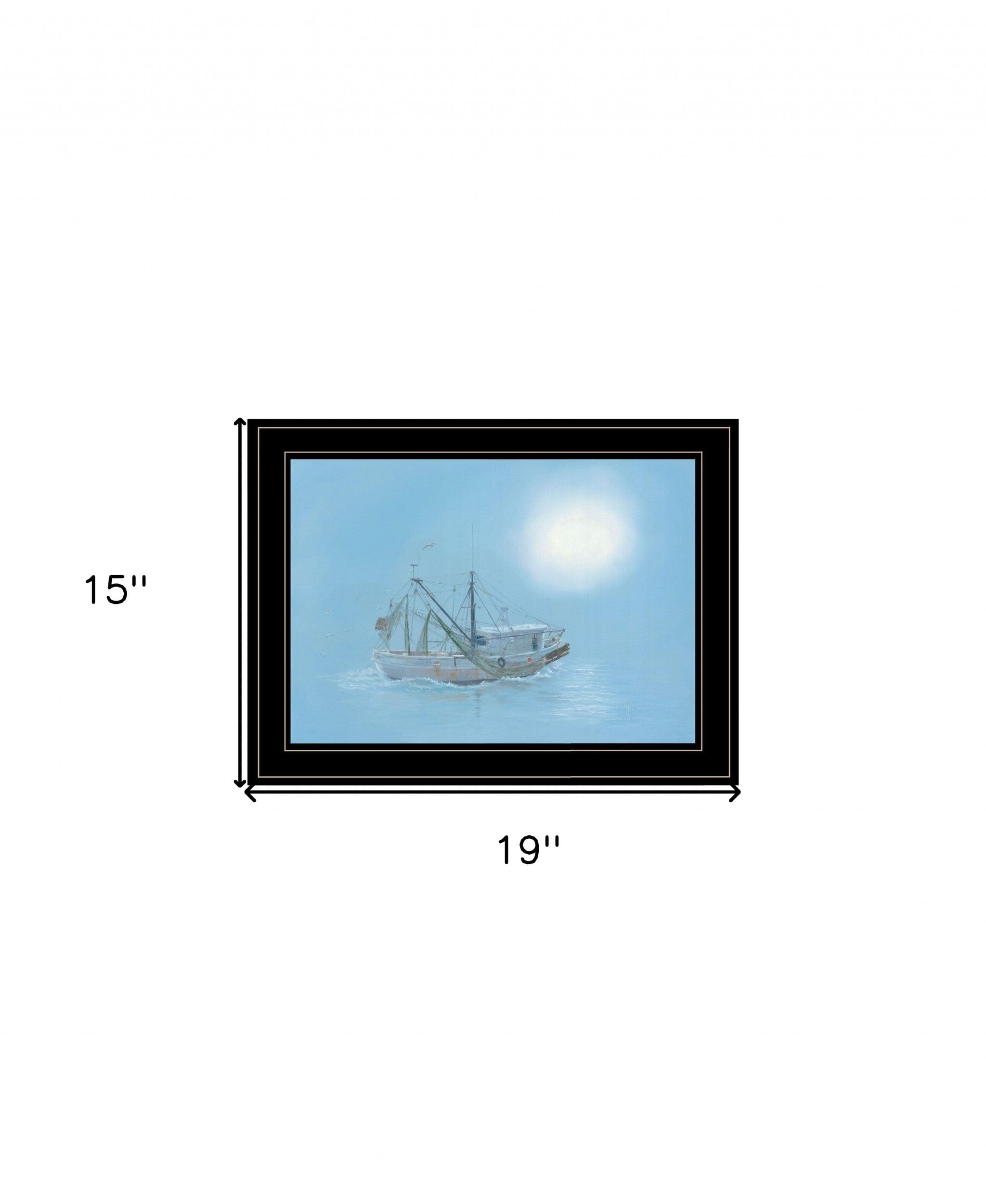 Misty Morning 2 Black Framed Print Wall Art - Homeroots