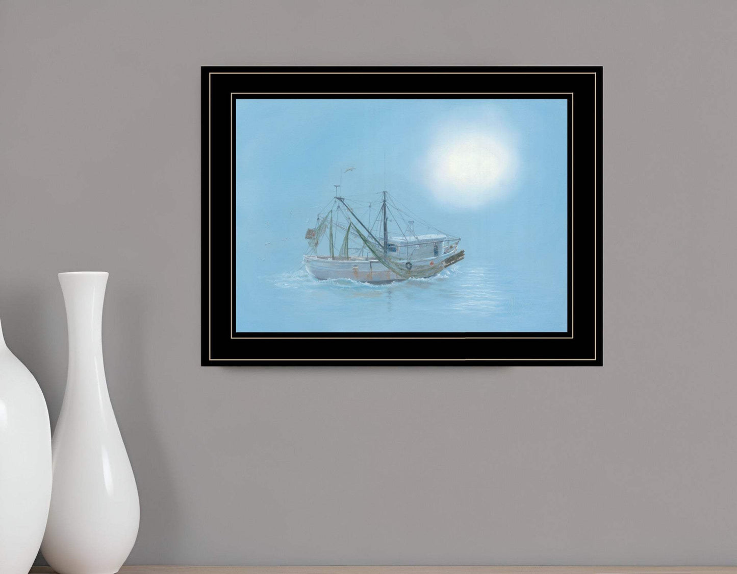 Misty Morning 2 Black Framed Print Wall Art - Homeroots - Flyclothing LLC