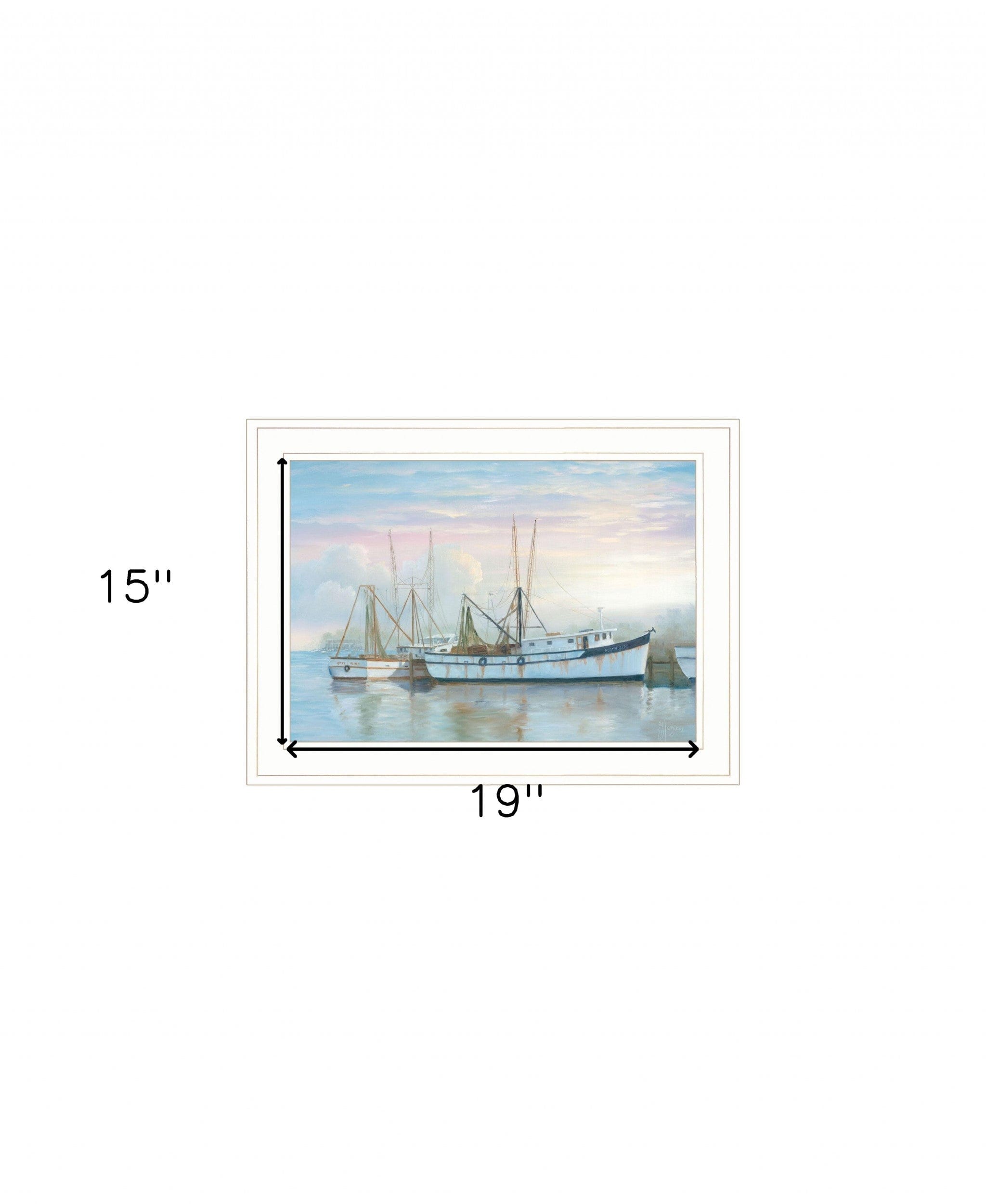 North Star at Rest 1 White Framed Print Wall Art - Homeroots