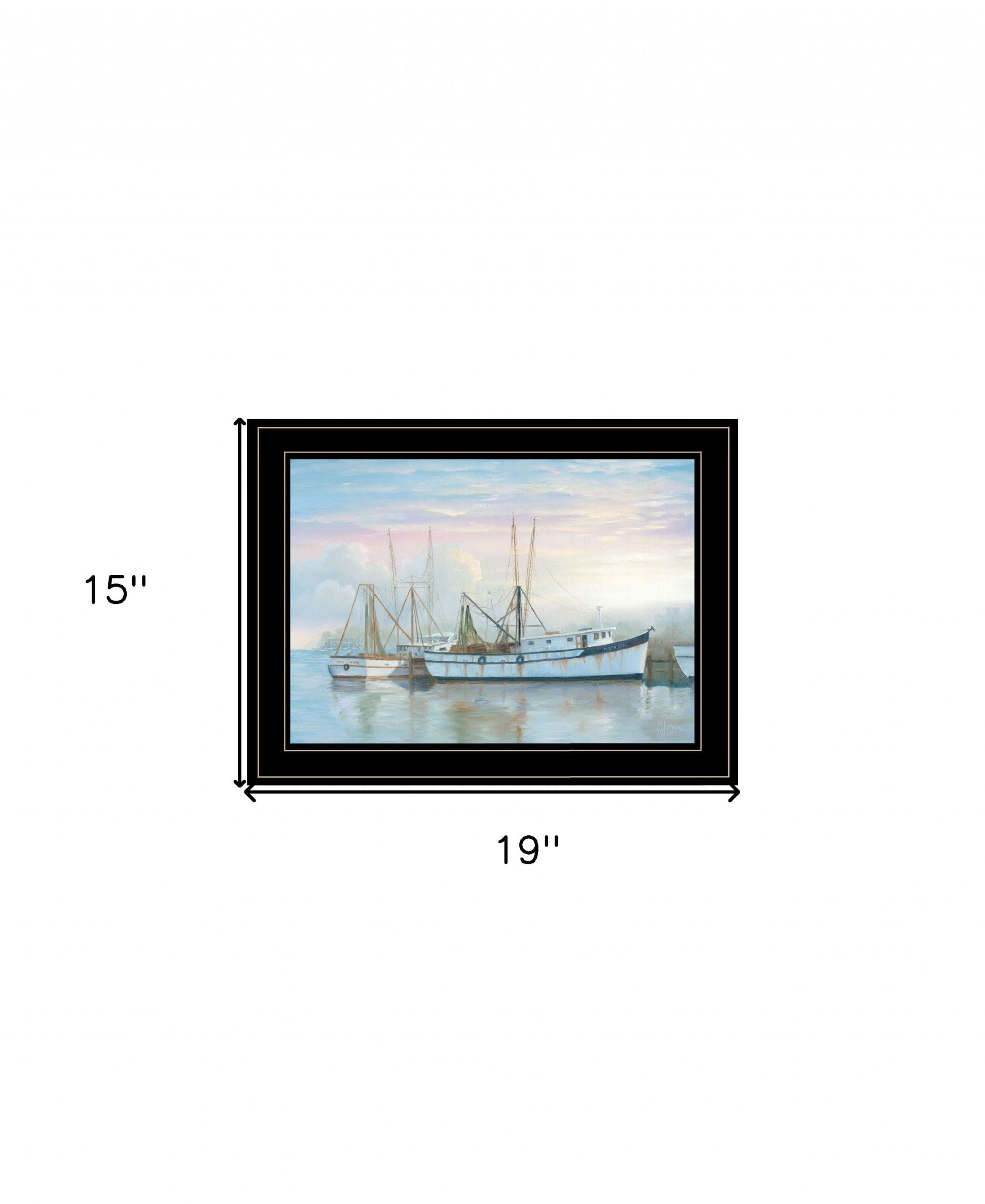 North Star at Rest 2 Black Framed Print Wall Art - Homeroots