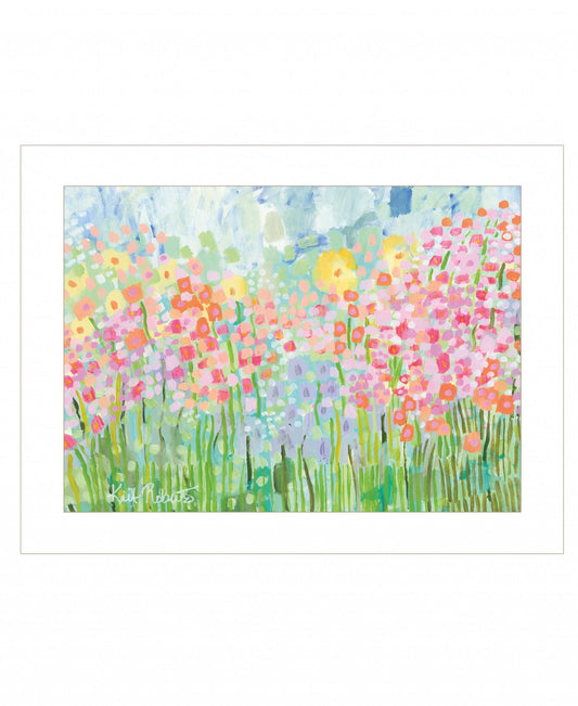 Growing Things No 4 White Framed Print Wall Art - Homeroots