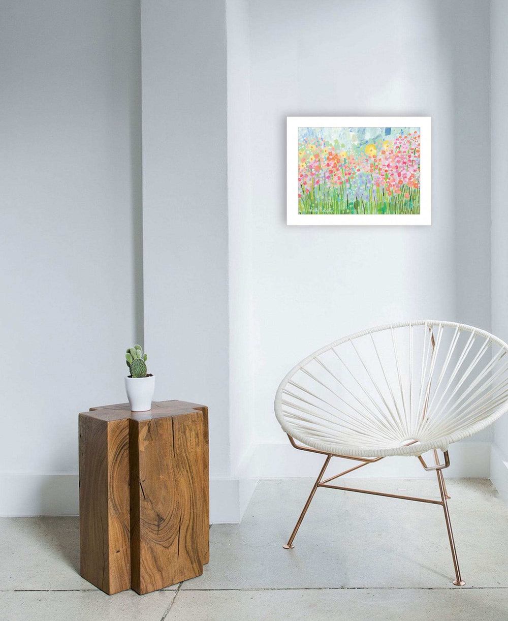 Growing Things No 4 White Framed Print Wall Art - Homeroots - Flyclothing LLC