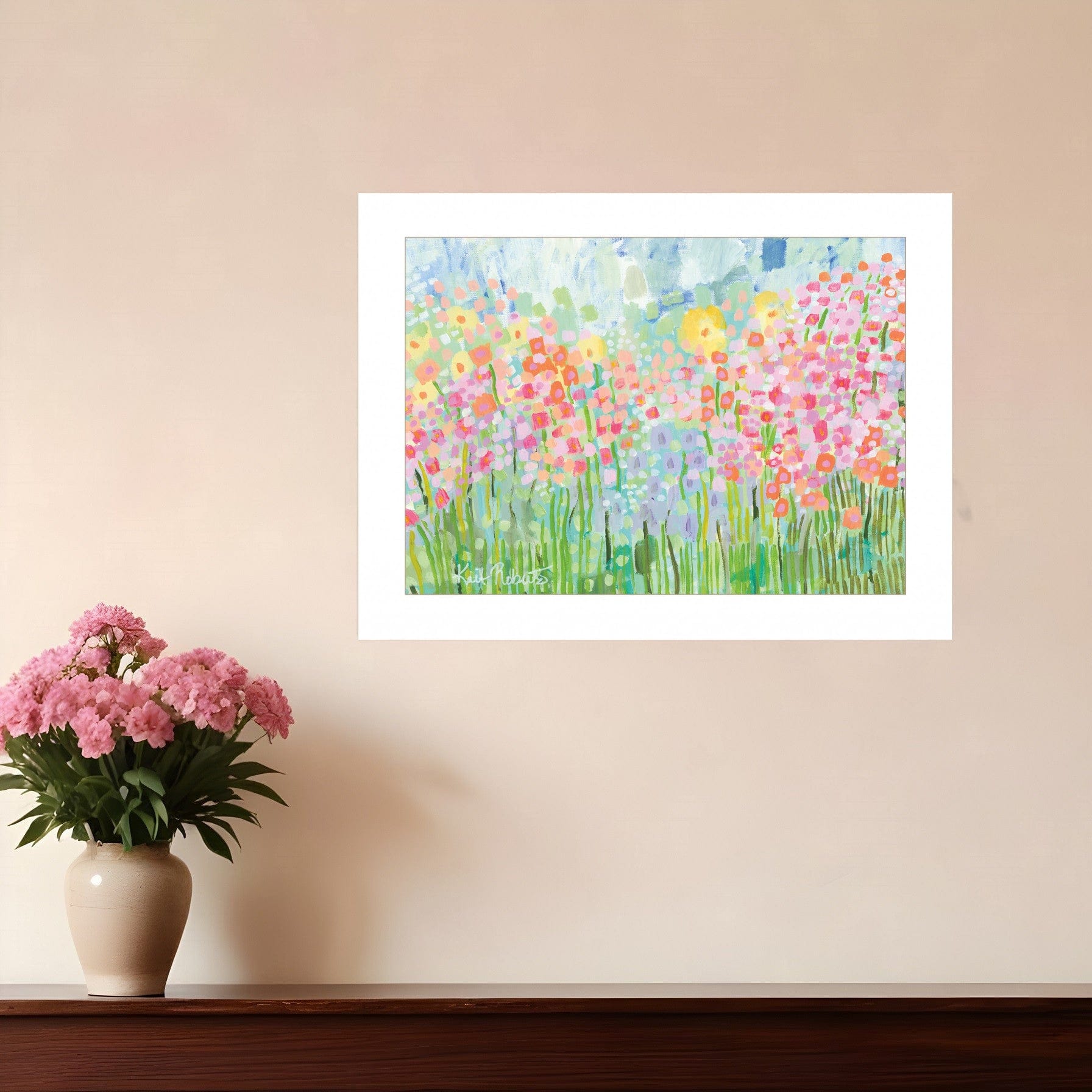 Growing Things No 4 White Framed Print Wall Art - Homeroots
