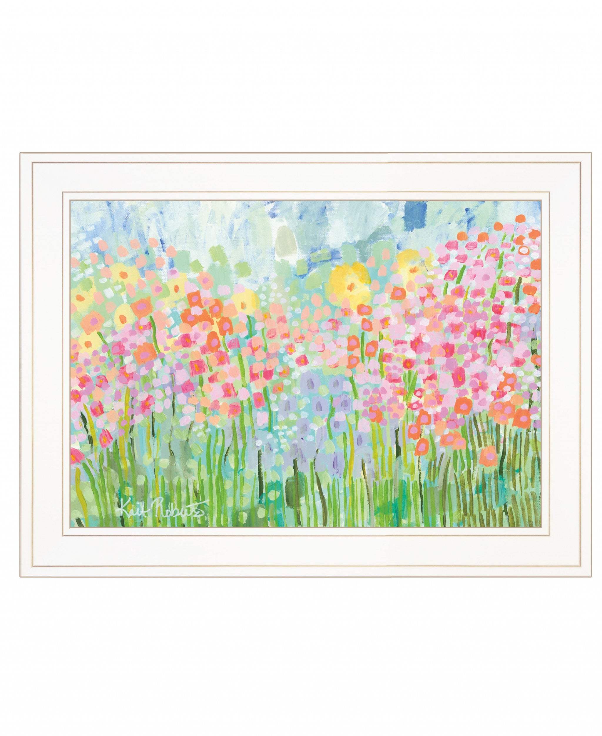 Growing Things NO 4 White Framed Print Wall Art - Homeroots - Flyclothing LLC