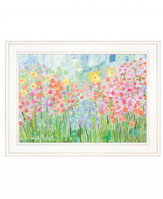Growing Things NO 4 White Framed Print Wall Art - Homeroots