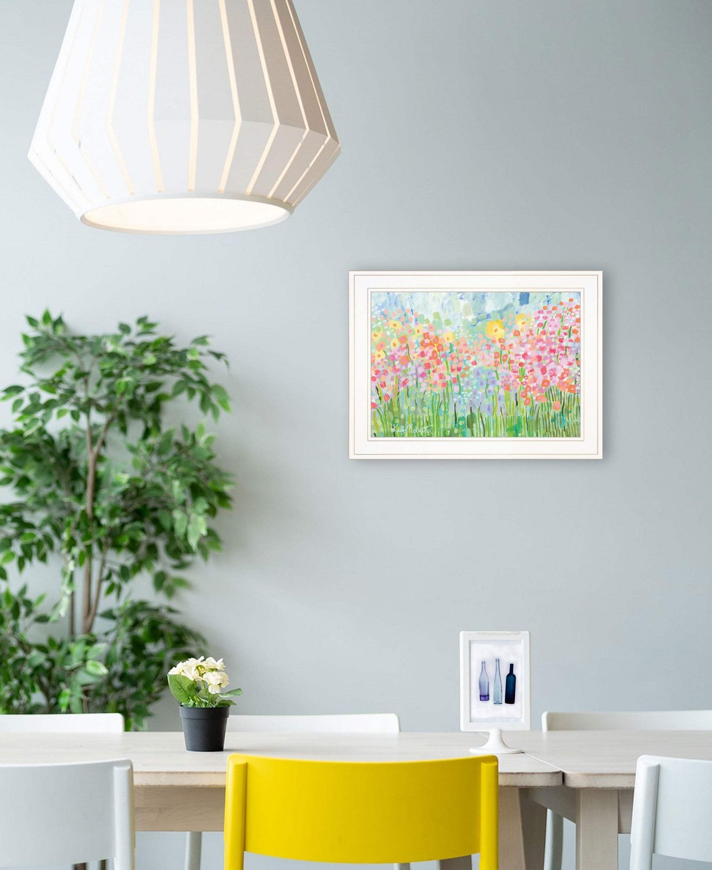 Growing Things NO 4 White Framed Print Wall Art - Homeroots - Flyclothing LLC