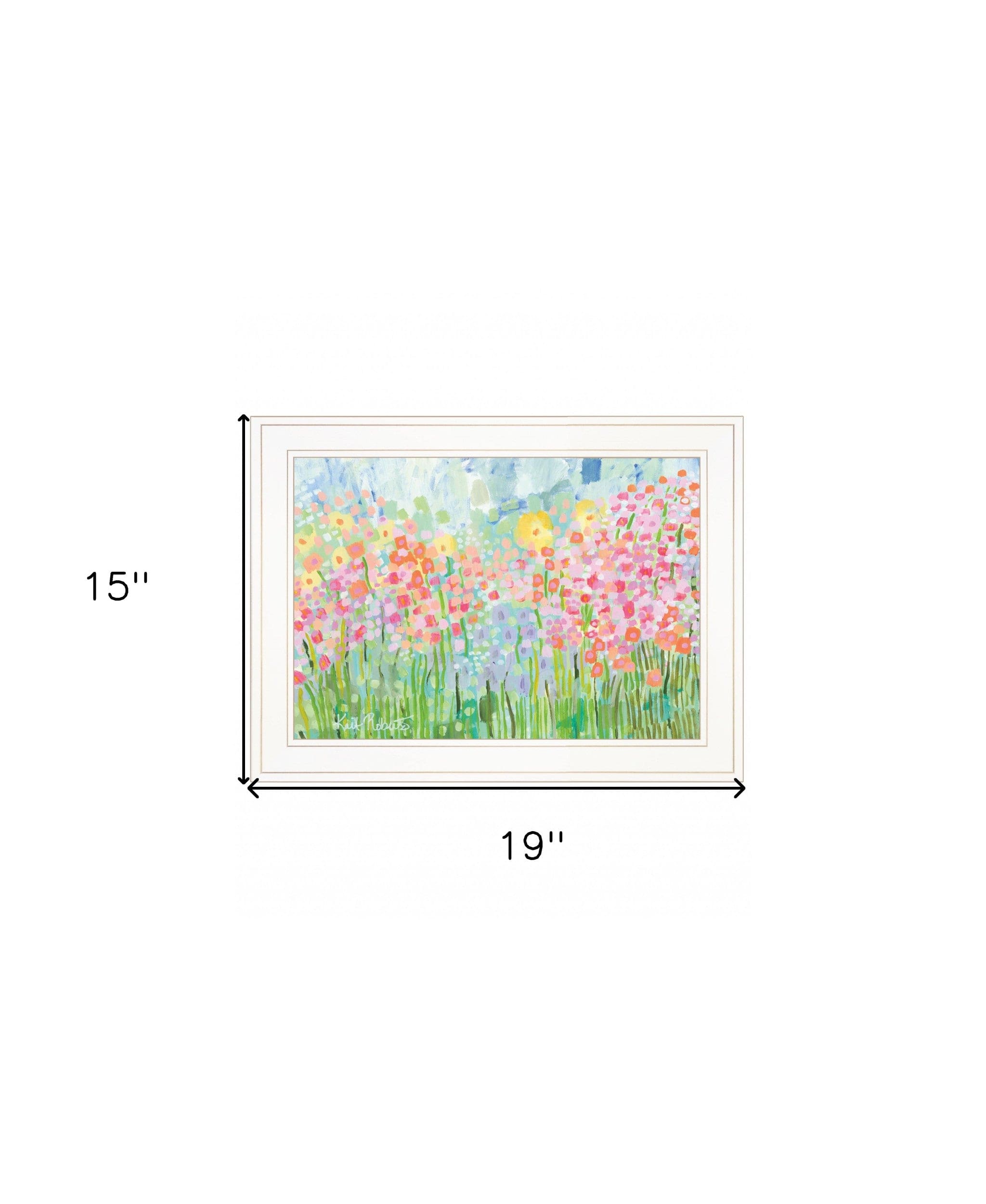 Growing Things NO 4 White Framed Print Wall Art - Homeroots