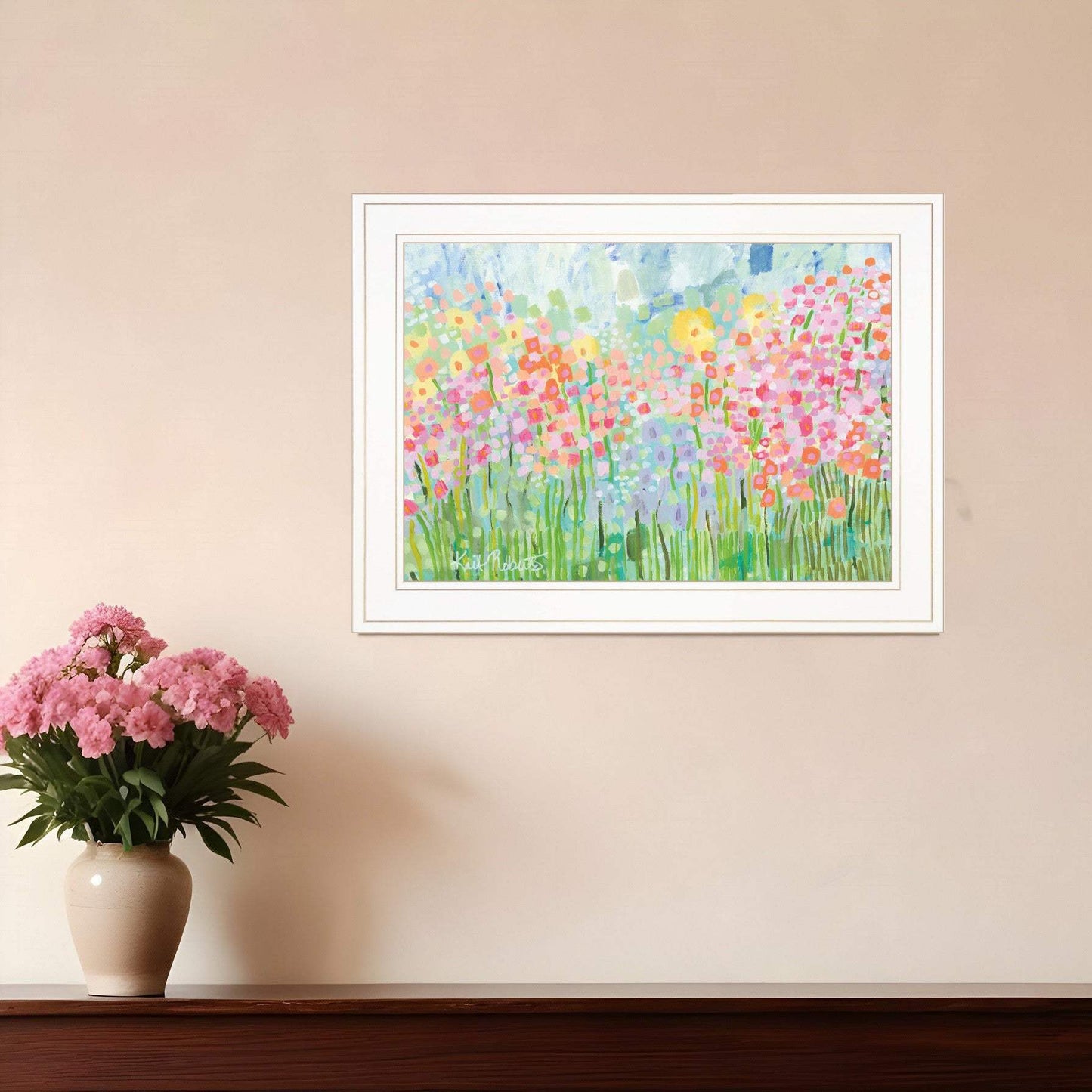 Growing Things NO 4 White Framed Print Wall Art - Homeroots - Flyclothing LLC