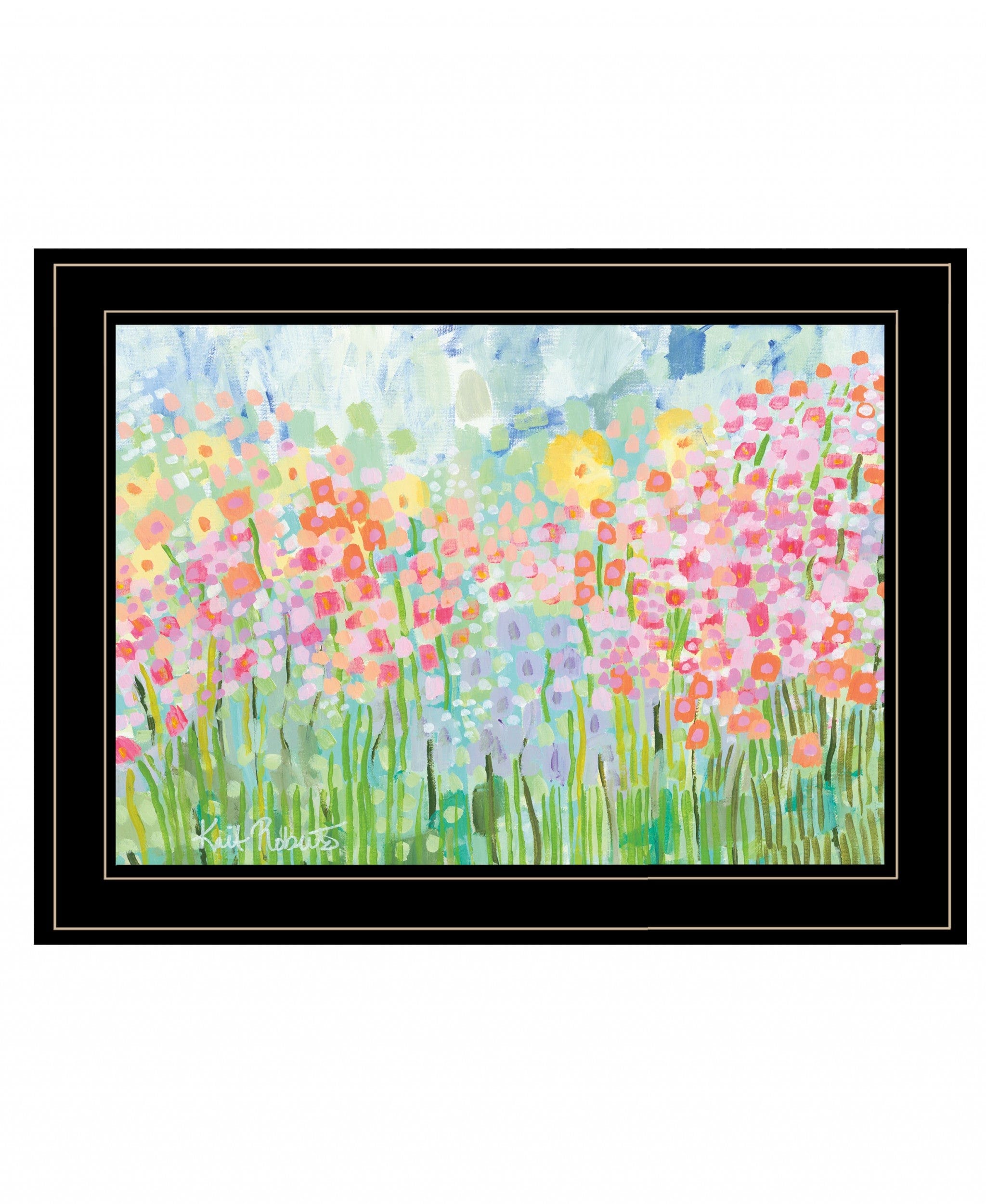Growing Things NO 4 Black Framed Print Wall Art - Homeroots
