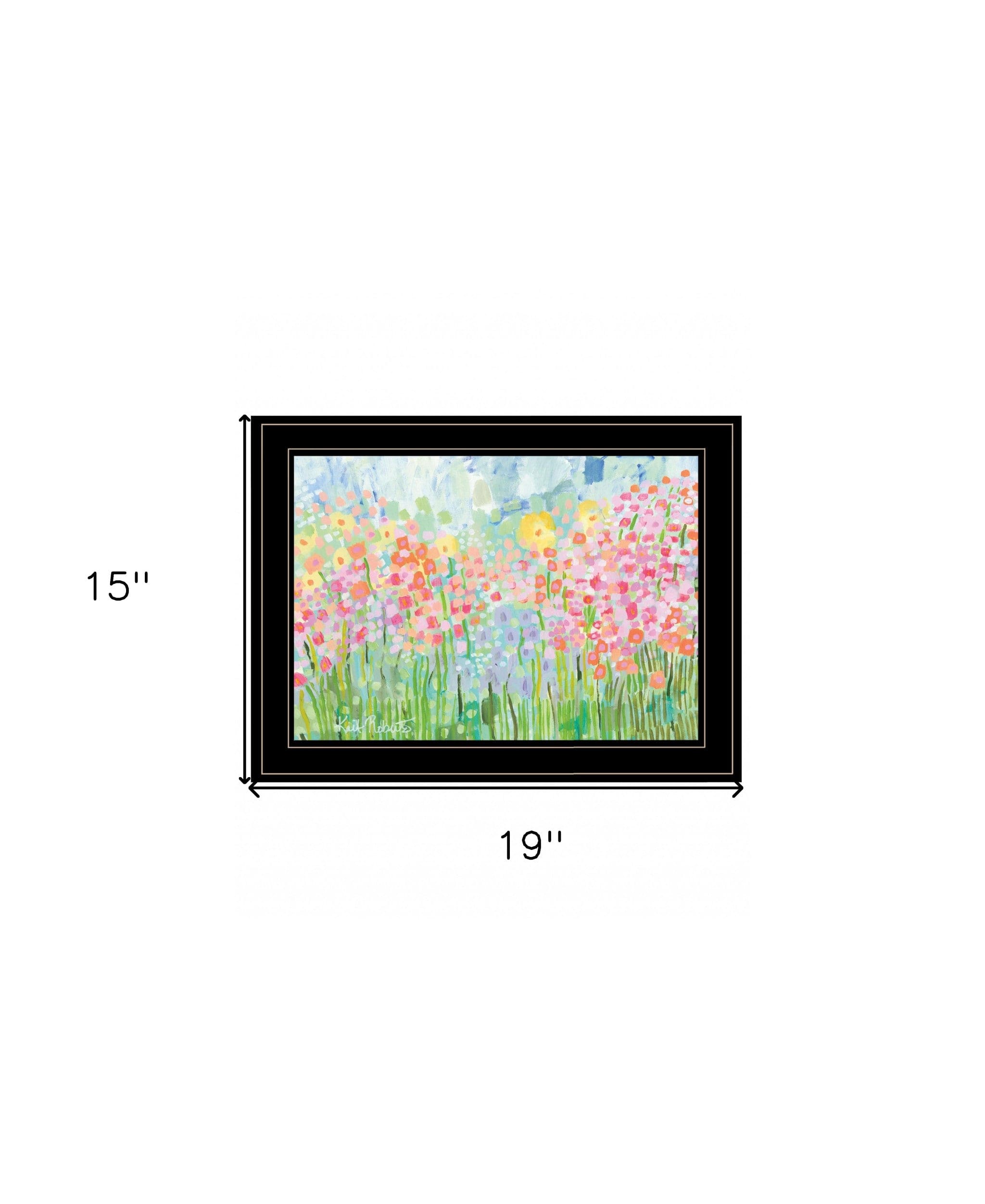 Growing Things NO 4 Black Framed Print Wall Art - Homeroots