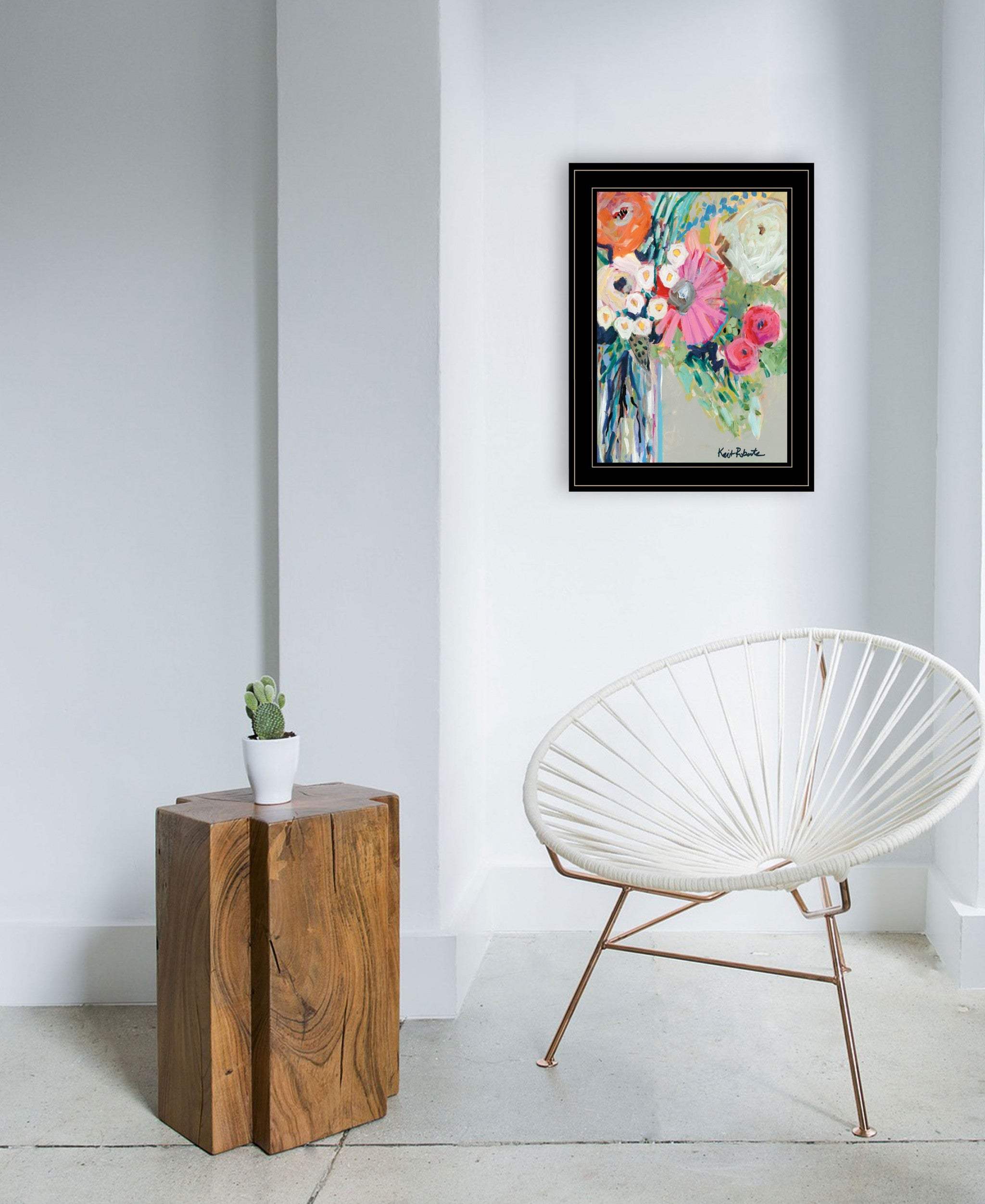 From Mrs Hazels Garden 2 Black Framed Print Wall Art - Homeroots - Flyclothing LLC