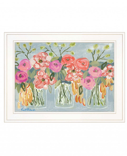 Threes A Charm 2 White Framed Print Wall Art - Homeroots - Flyclothing LLC