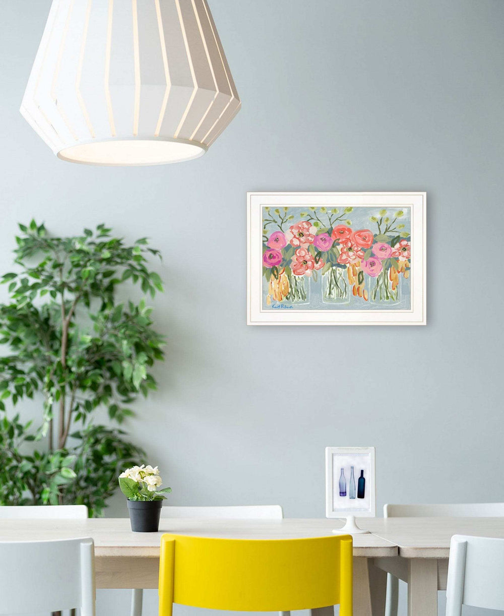 Threes A Charm 2 White Framed Print Wall Art - Homeroots - Flyclothing LLC