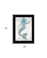 Mermaid at Heart 2 Black Framed Print Wall Art - Homeroots - Flyclothing LLC